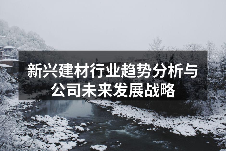 新兴建材行业趋势分析与公司未来发展战略